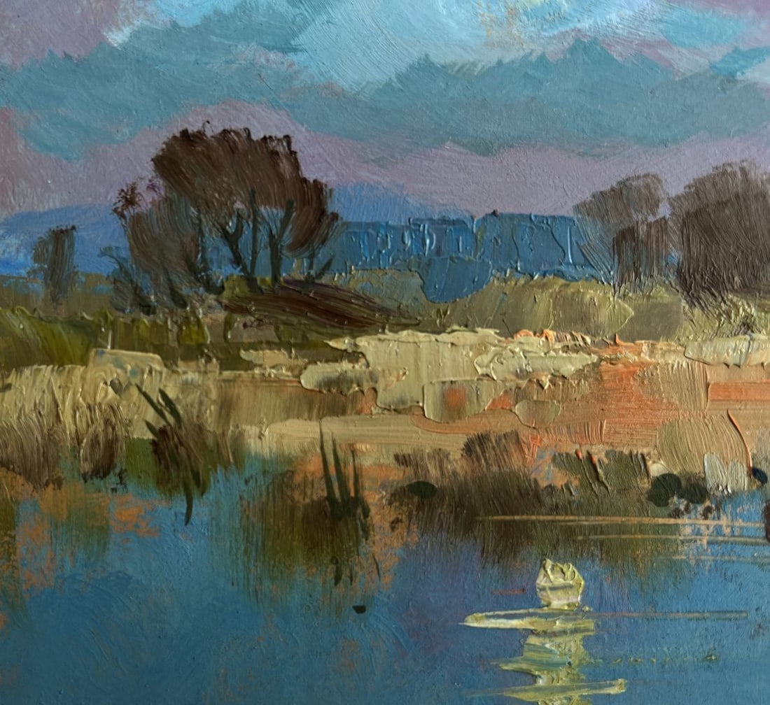 Oil painting In the field near the lake Yuriy Suprunchuk - 6
