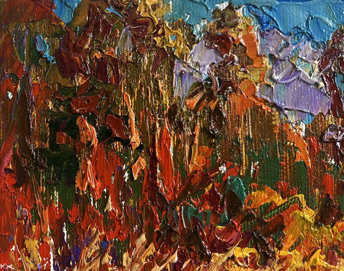 Oil painting There is a lake on the outskirts Alex Kalenyuk - 6