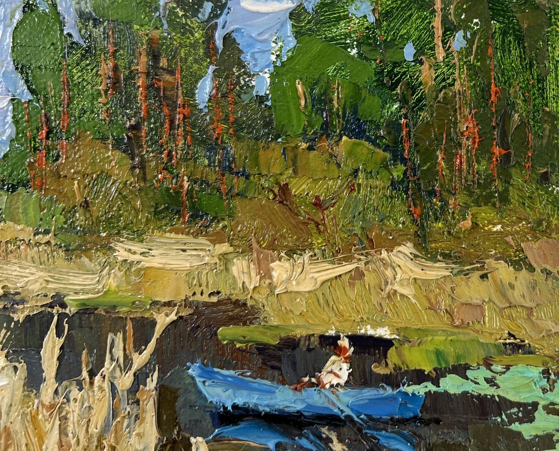 Oil painting Where water sleeps Oksana Ivanyuk - 4