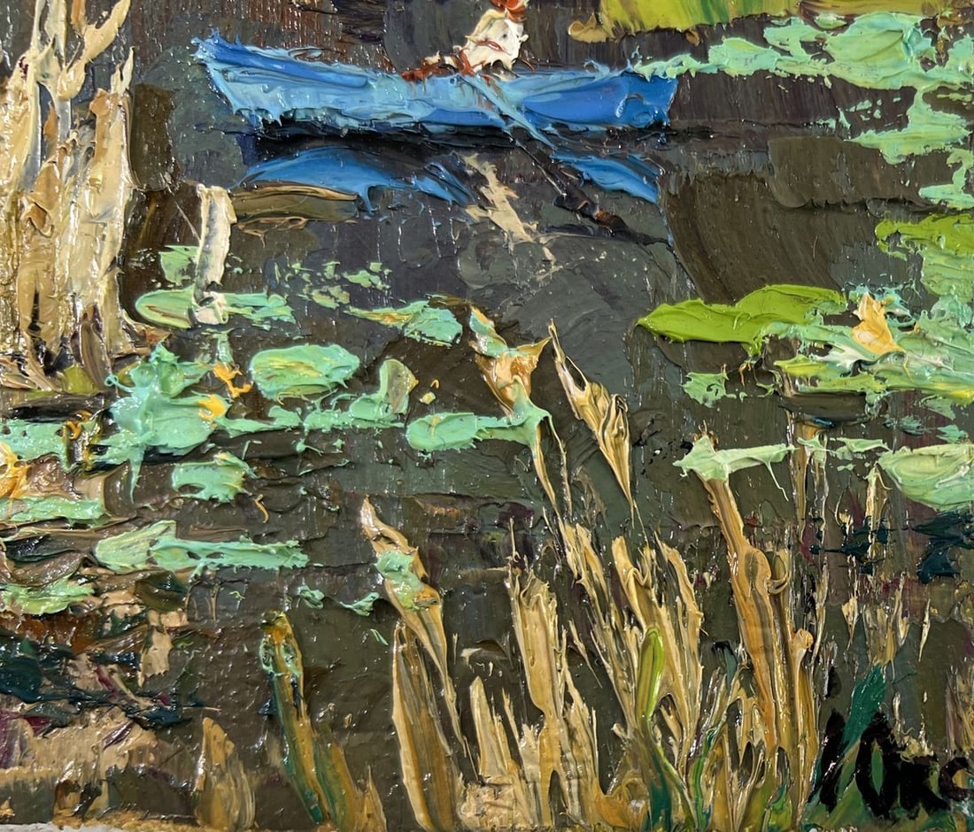 Oil painting Where water sleeps Oksana Ivanyuk - 5
