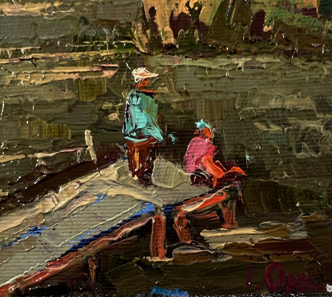 Oil painting At the autumn shore Oksana Ivanyuk - 5