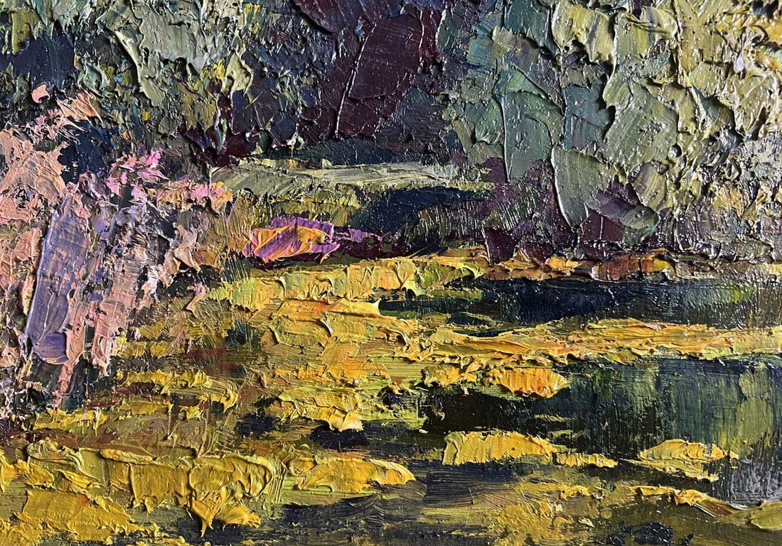 Oil painting In the forest pond Boris Serdyuk - 7