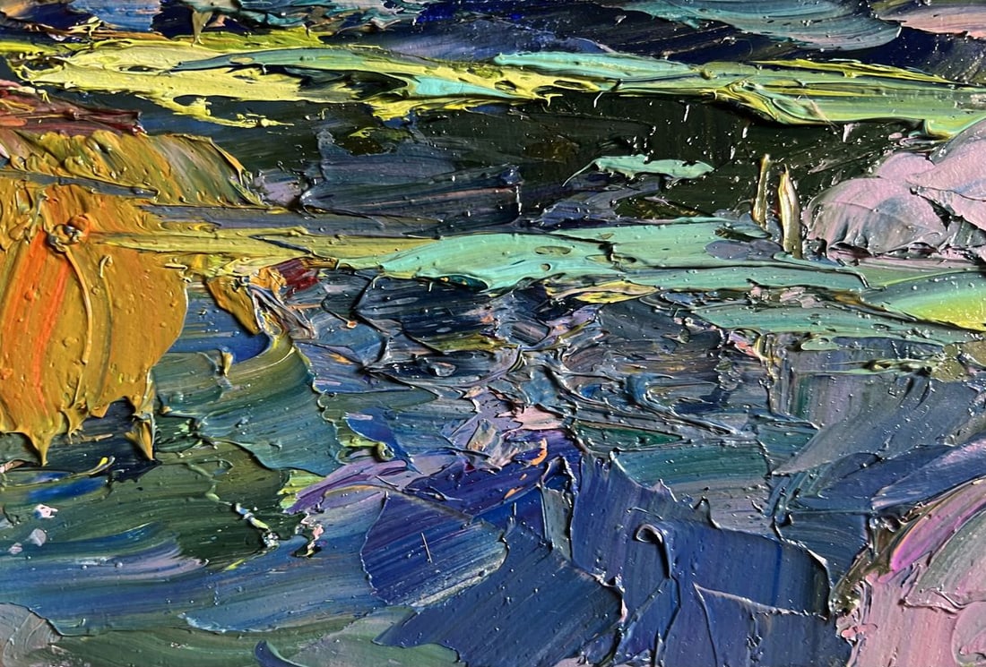 Oil painting Relaxation on the lake Boris Serdyuk - 7