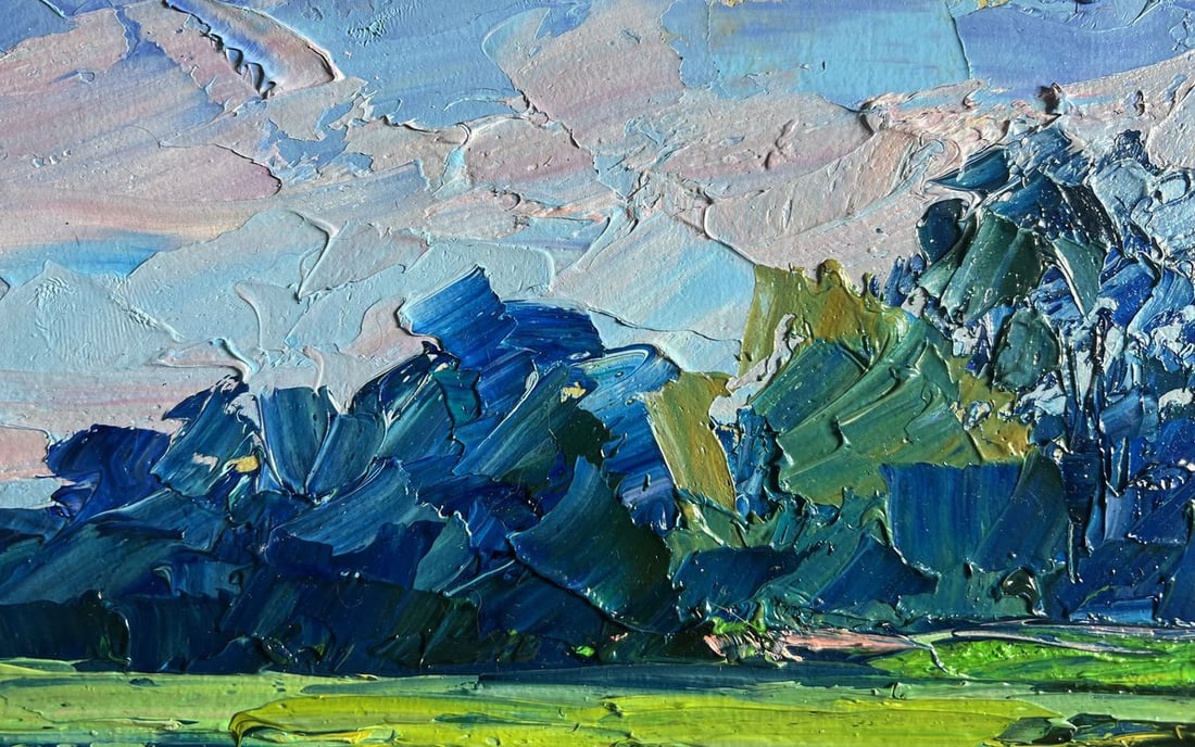Oil painting Morning on the lake Boris Serdyuk - 5
