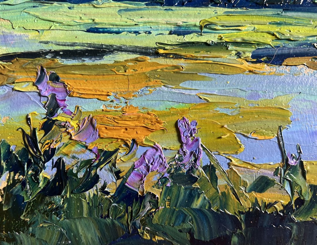 Oil painting Morning on the lake Boris Serdyuk - 9