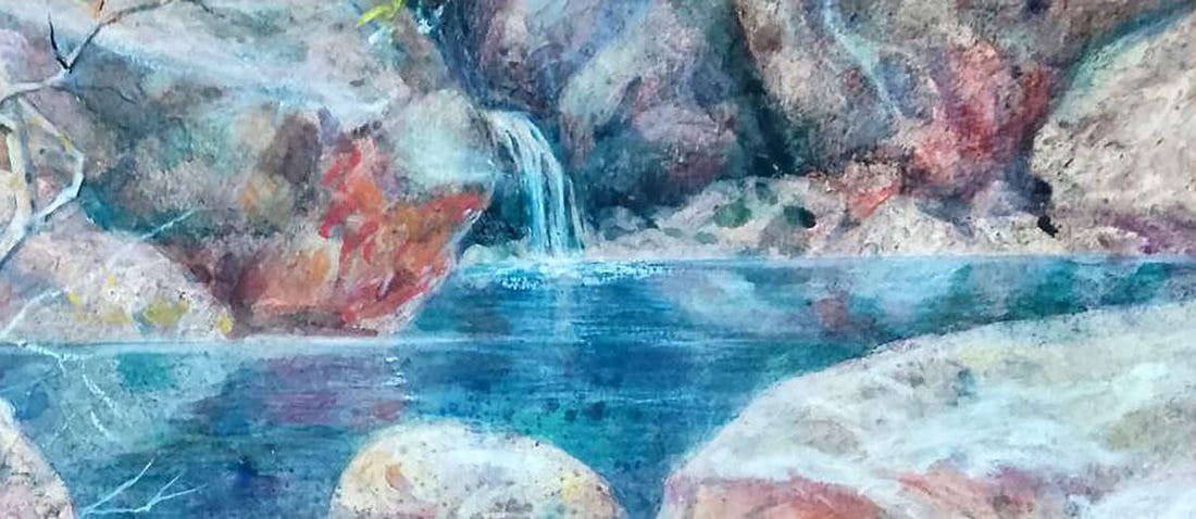 Oil painting Lake in the mountains Vitaly Duhnevich - 3