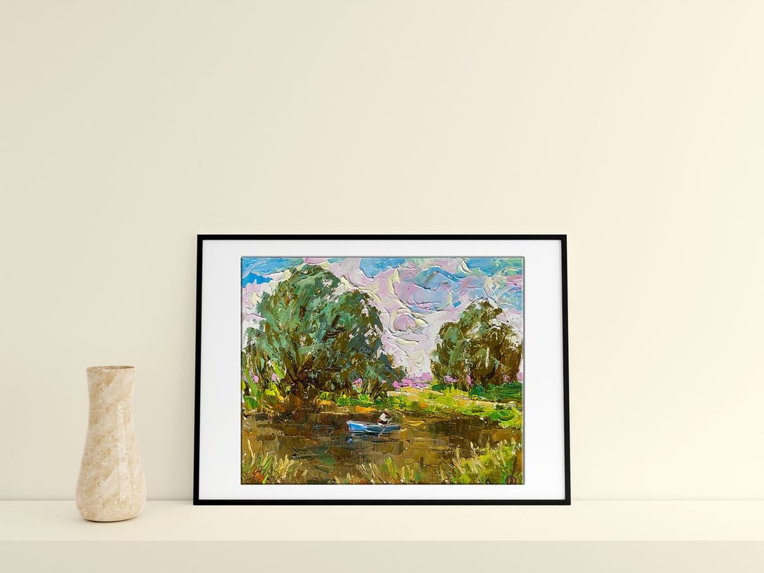 Oil painting Under the willows Alex Kalenyuk - 3