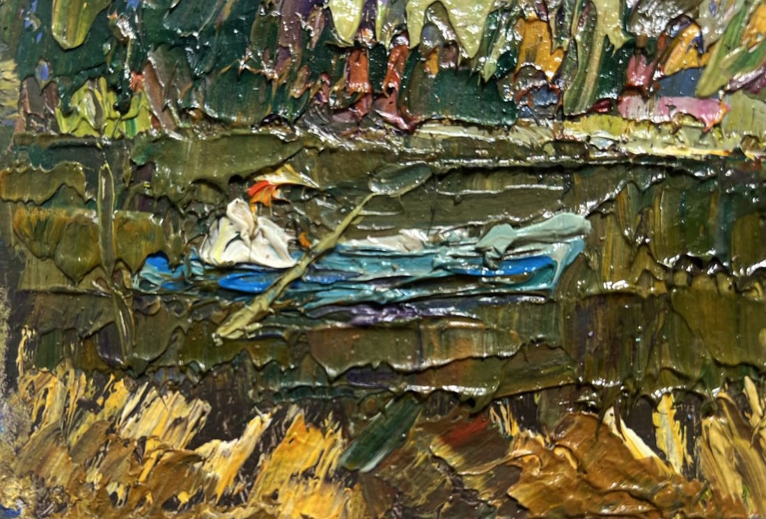 Oil painting On the summer lake Alex Kalenyuk - 5