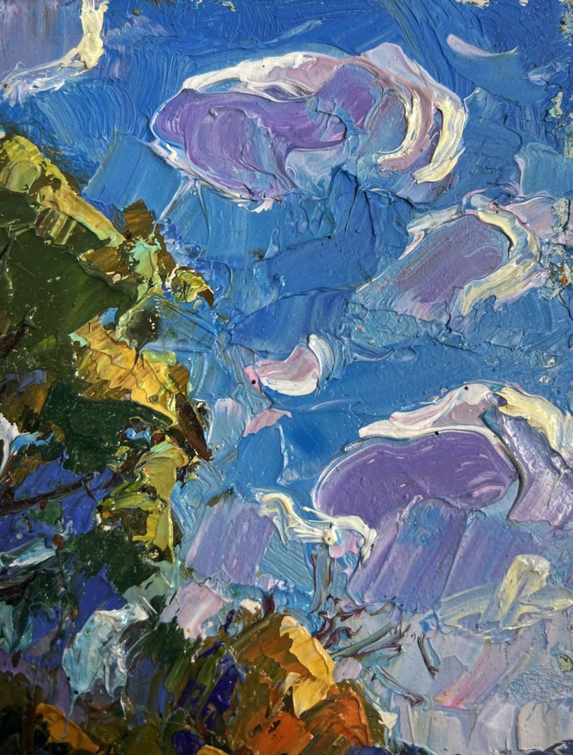 Oil painting Early morning on a boat Alex Kalenyuk - 4