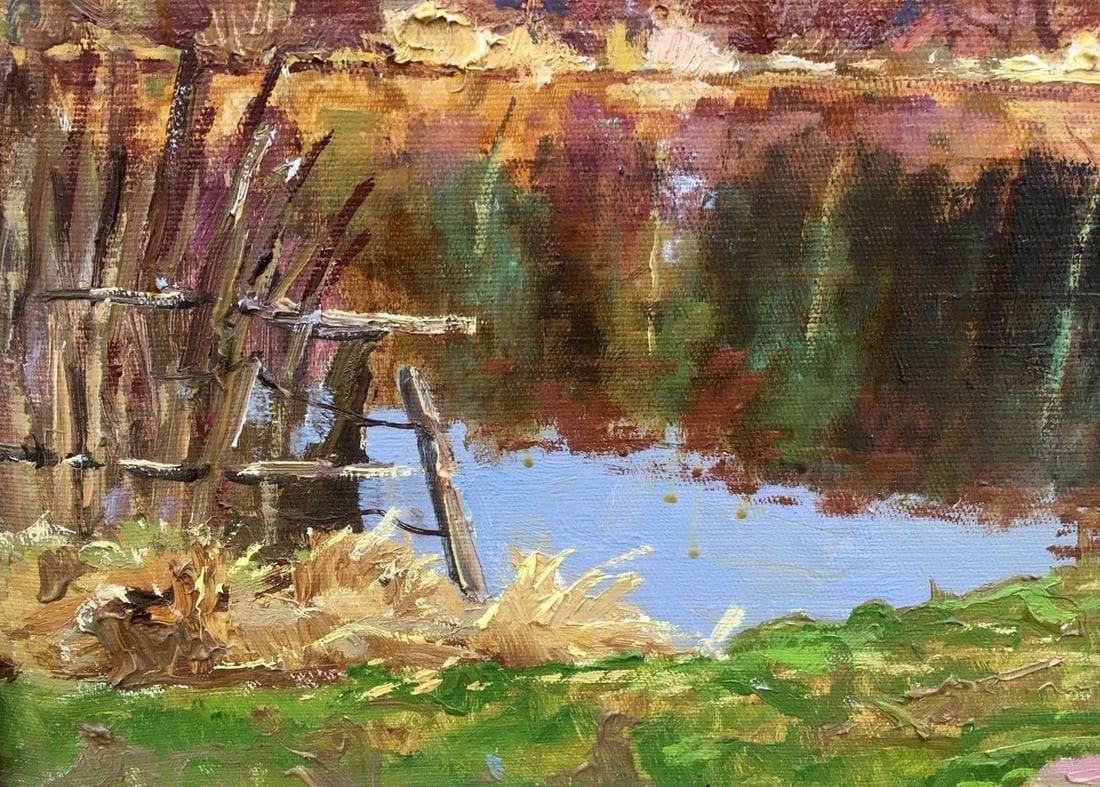 Spring oil painting - 5
