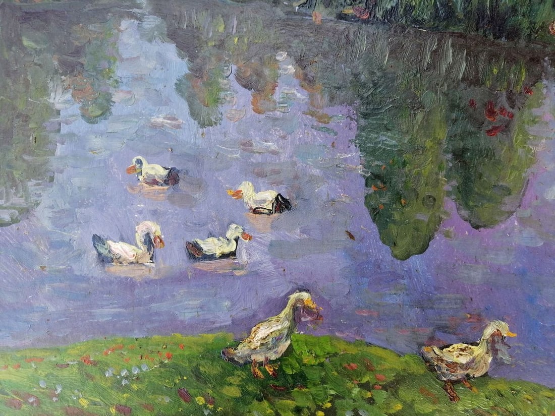 Oil painting Ducks in the lake Yalovenko Alexander Ivanovich - 9