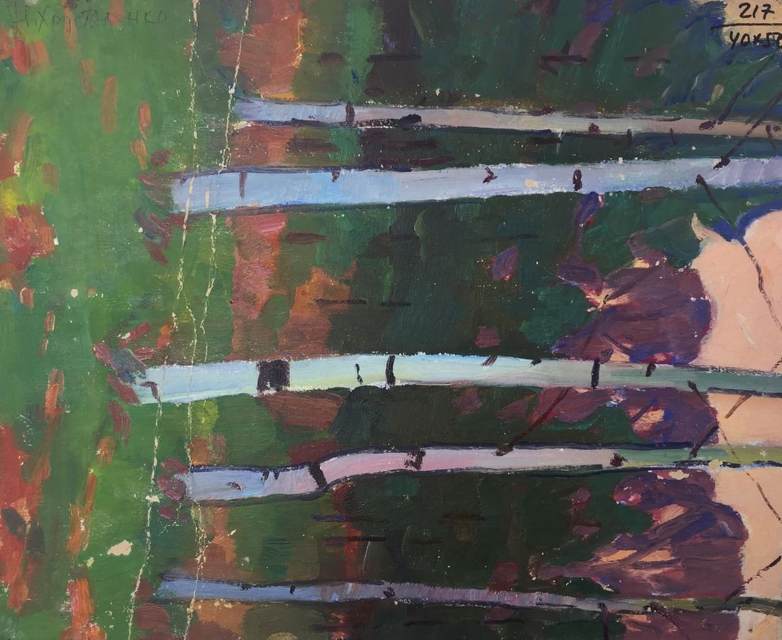 Oil painting Walk in the park Khrustalenko Nikolay Alexandrovich - 9