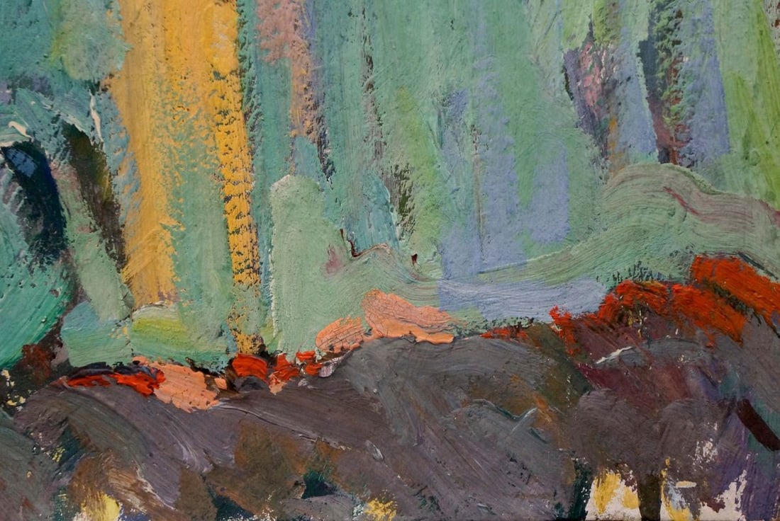 Tempera painting Evening Khvedchuk Leonid Vladimirovich - 6