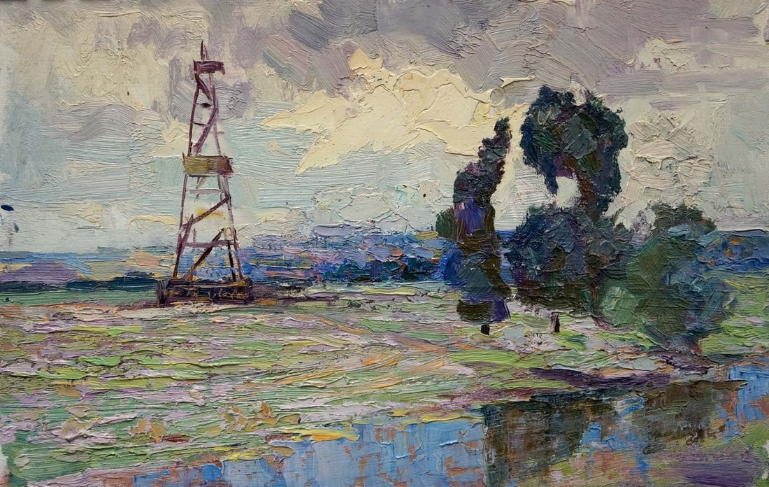 Oil painting In the country Marynichenko Grigory Andreevich: Title: Oil painting In the country Marynichenko Grigory Andreevich Description: Verns 272 *** ABOUT THIS PAINTING *** * TITLE: "In the country" * ARTISTS: Marynichenko Grigory Andreevich * SIZE: