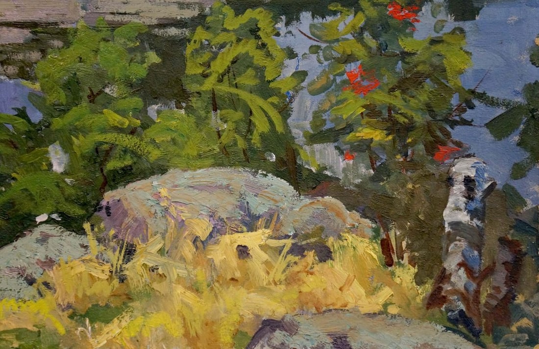 Oil painting Manor staircase Korostelev Vladimir Alexandrovich - 5