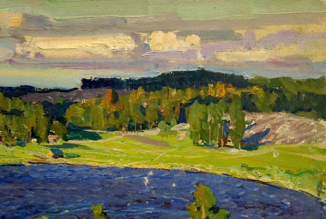 Oil painting Lake Fomin Anatoly Nikiforovich - 4