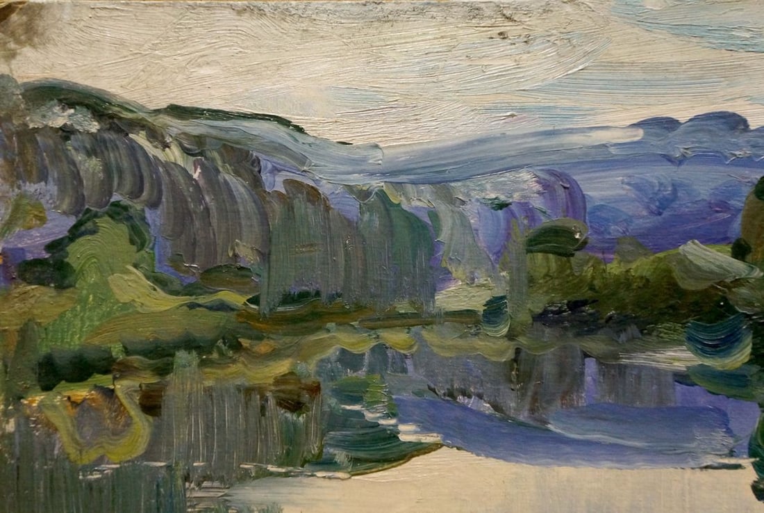 Oil painting Forest Lake Sologubov Nikolay Vasilievich - 3