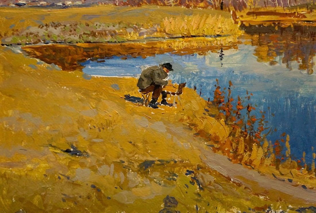 Oil painting Autumn landscape Pavlyuchenko Vladimir - 2