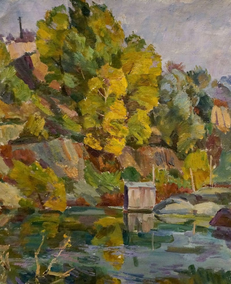 Oil painting On the lake Chernikov Nikolay Vladimirovich: Title: Oil painting On the lake Chernikov Nikolay Vladimirovich Description: Verns 1159 *** ABOUT THIS PAINTING *** * TITLE: "On the lake" * ARTISTS: Chernikov Nikolay Vladimirovich * SIZE: 63x53 cm/'