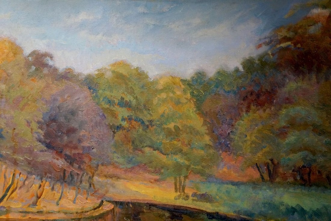 Oil painting Forest pond Titarenko Maria Anatolyevna - 4
