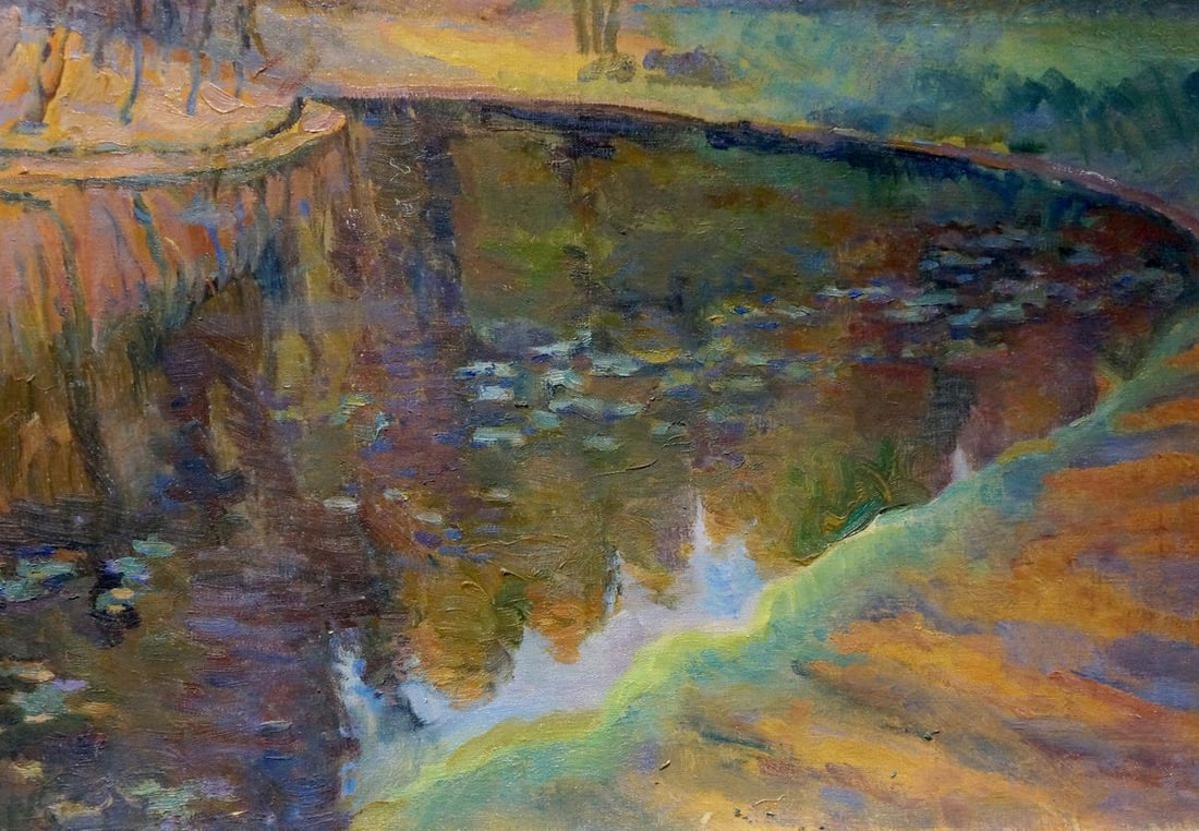 Oil painting Forest pond Titarenko Maria Anatolyevna - 5
