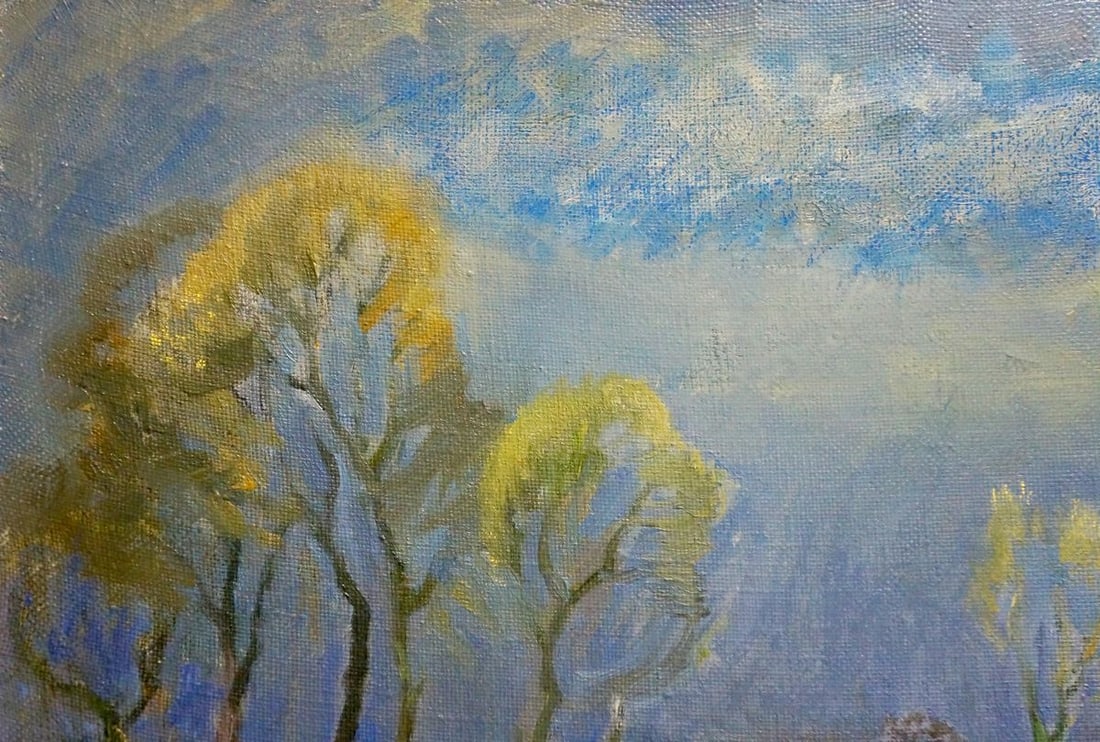 Oil painting Blue day Mynka Alexander Fedorovich - 3