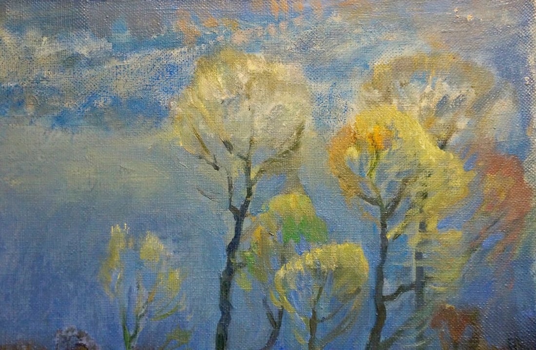 Oil painting Blue day Mynka Alexander Fedorovich - 4