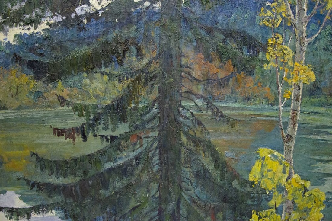 Oil painting Forest Lake Khokhrin Valentin Petrovich - 6
