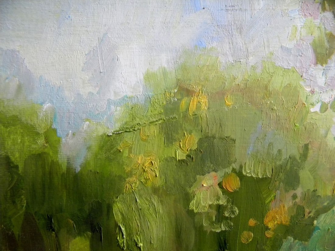 Oil painting Near the lake Anatoly Kymnatny - 6