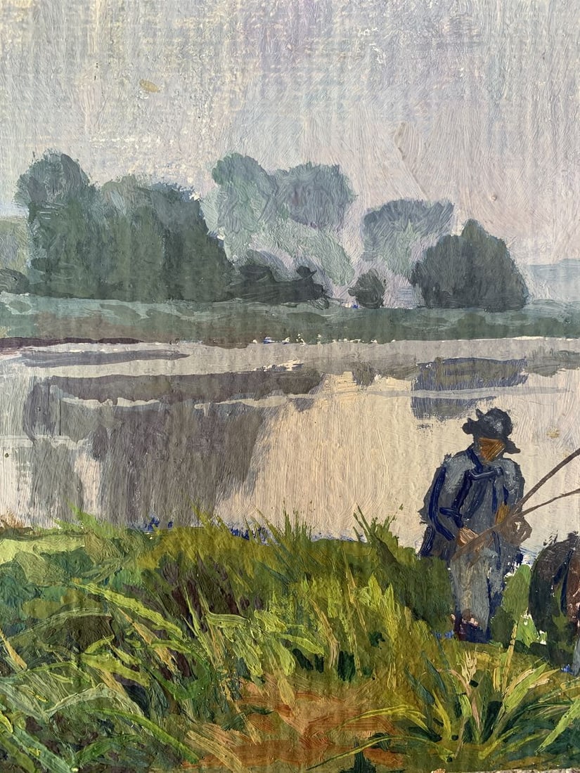 Oil painting Fishing Batrakov Vladimir Grigorievich - 9