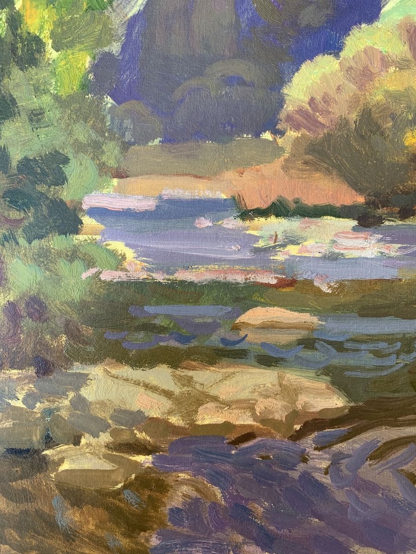 Oil painting Autumn river Batrakov Vladimir Grigorievich - 5