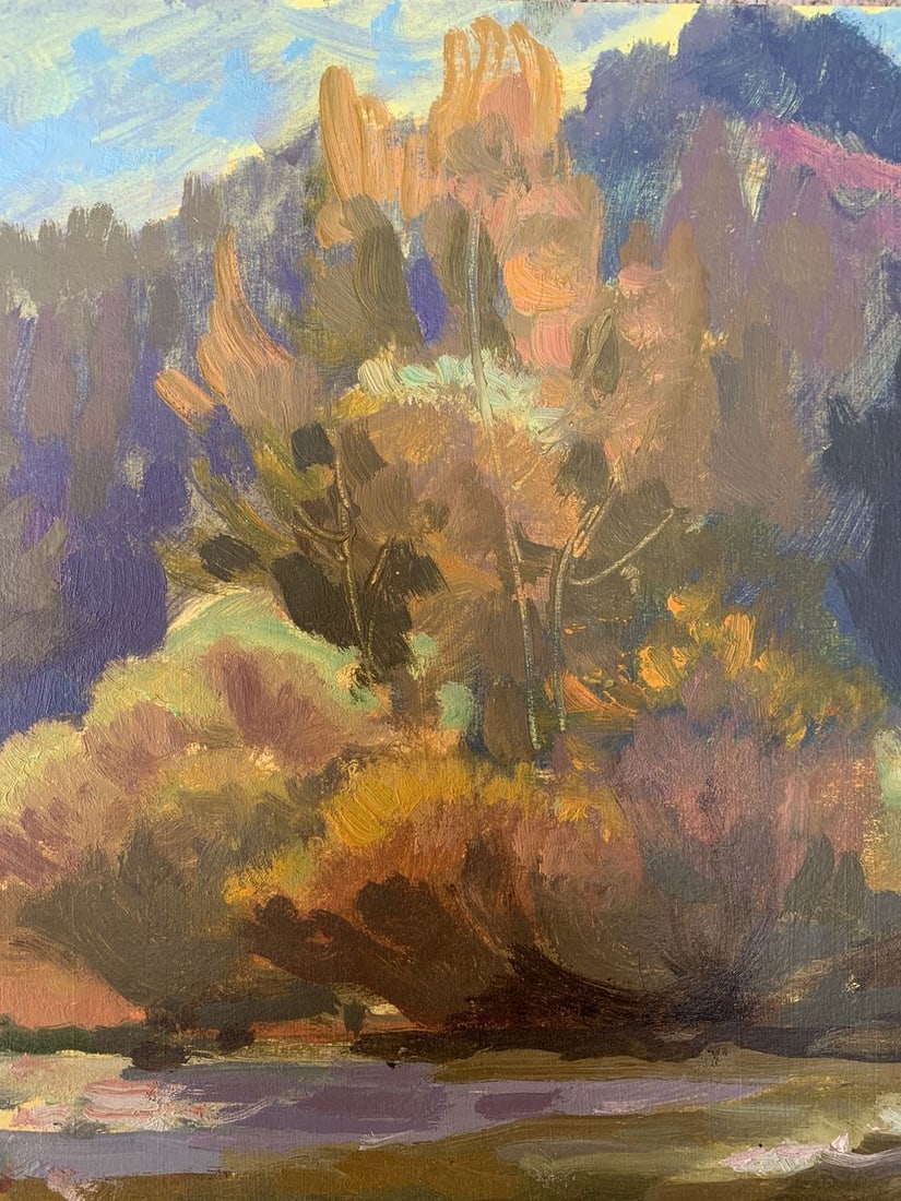 Oil painting Autumn river Batrakov Vladimir Grigorievich - 6