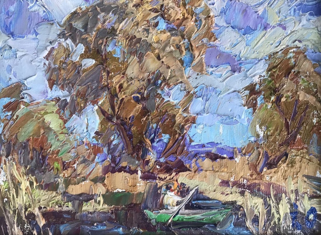 Oil painting Autumn Kalenyuk Alex: Title: Oil painting Autumn Kalenyuk Alex Description: AAA2527 *** ABOUT THIS PAINTING *** * TITLE: "Autumn" * ARTISTS: Kalenyuk Alex * SIZE: 15x20 cm/'5.90x7.87 inches' * MEDIUM: oil, canvas * HAND PA