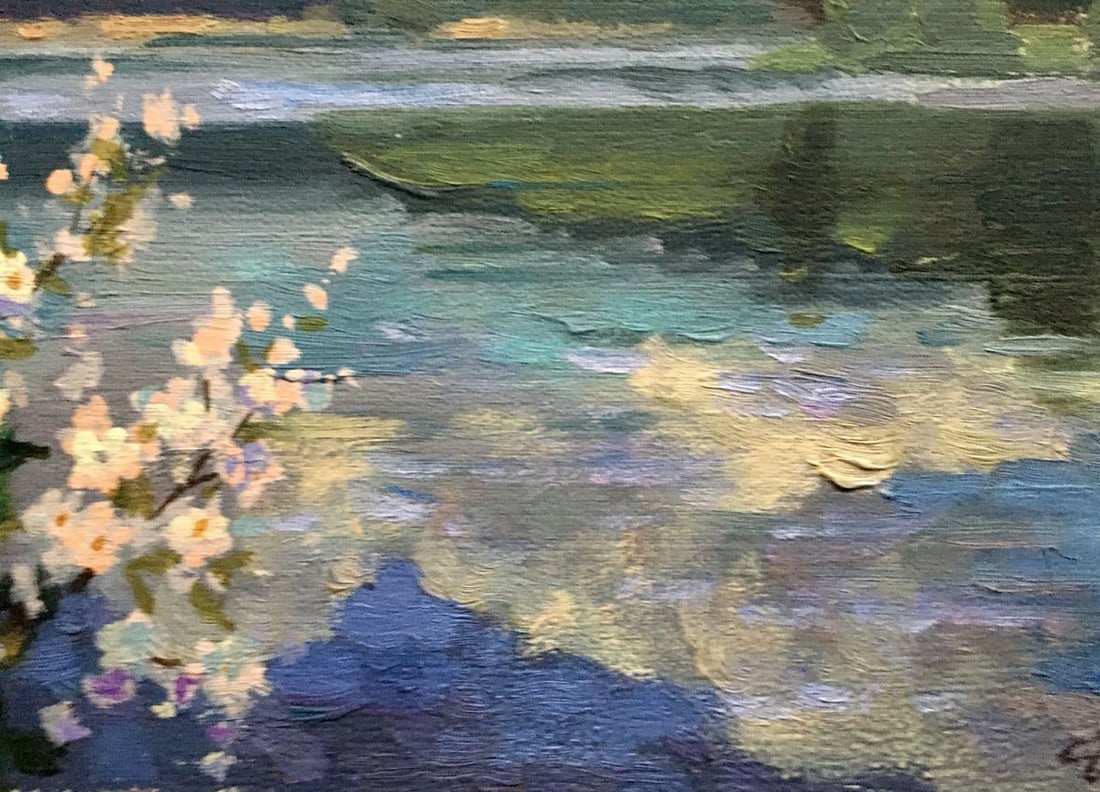 Oil painting Spring lake Batrakov Vladimir Grigorievich - 4
