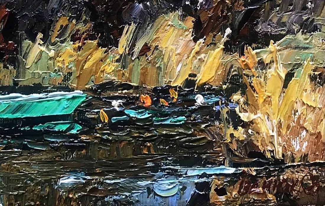 Oil painting Boatman Kalenyuk Alex - 5