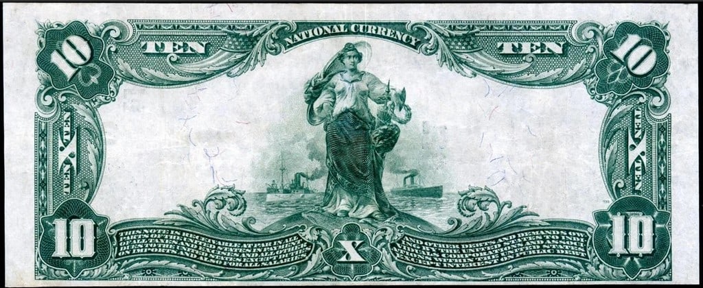 1902 $10 Gettysburg NB #311 - Scarce - 2