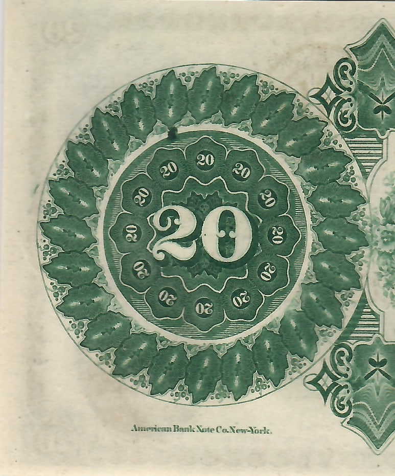1872 SC $20 Scrip - Reconstruction Era - 3
