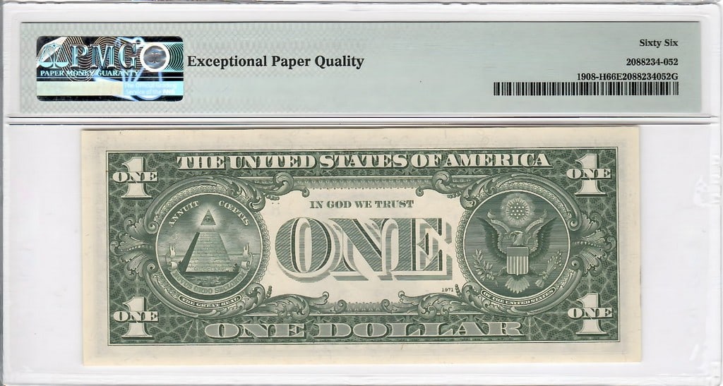 1974 St.Louis $1 Near Solid - PMG 66 - 2