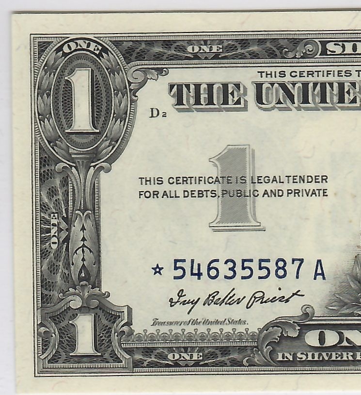 1957 $1 Silver Star - Last Series Rare - 4