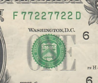 2017 $1 Repeater - Philly F77227722D - 3