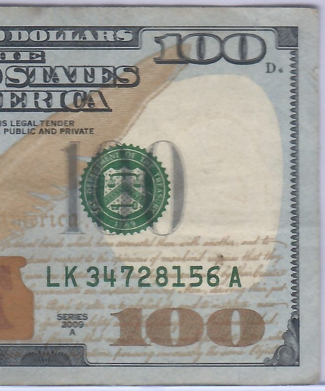2009A $100 Broken Ladder - Rare - 3