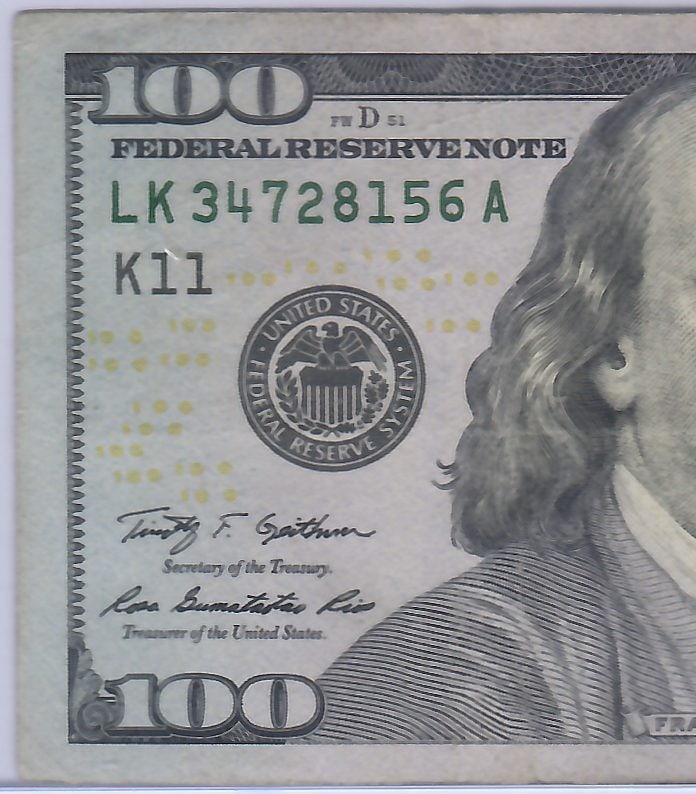 2009A $100 Broken Ladder - Rare - 4