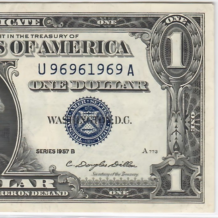 1957B $1 U96961969A - Repeater Rare - 3