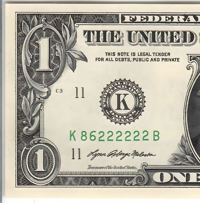 2021 $1 Six 2s - K86222222B Dallas - 4