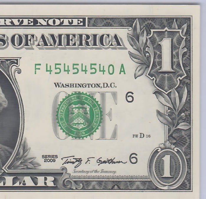 2017 $1 Near Repeater - F45454540L - 3