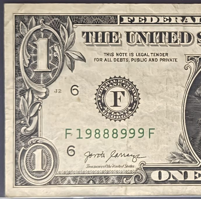2017 $1 F19888999F - Triple Rare - 4