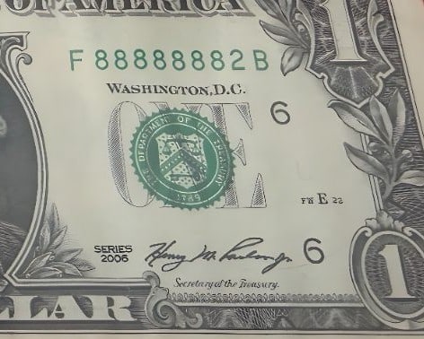 Year of Rat $1 - Near Solid 88888882 - 4