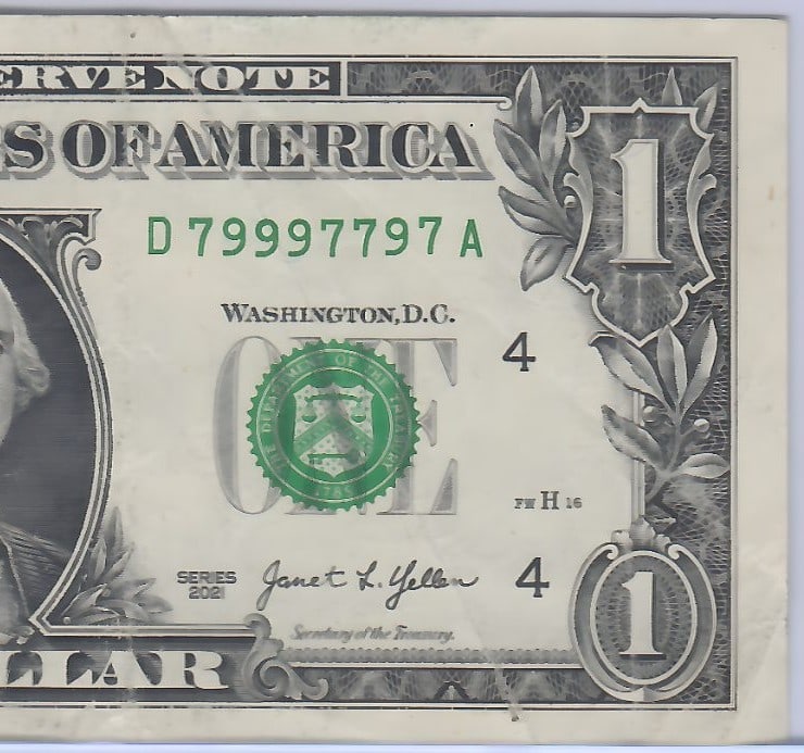 2009 $1 D79997797A - Binary Rare - 3