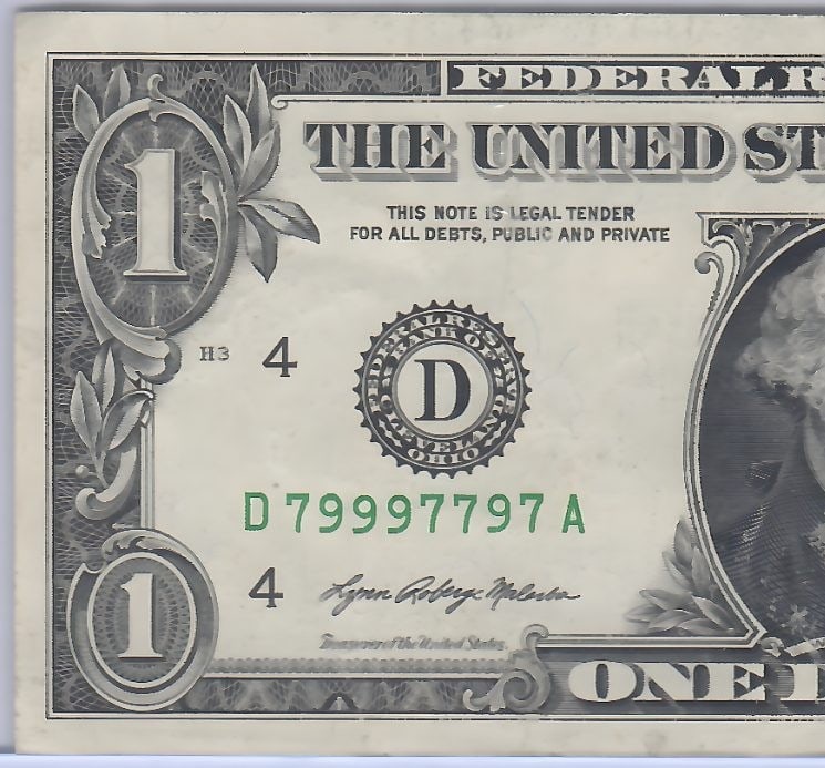 2009 $1 D79997797A - Binary Rare - 4