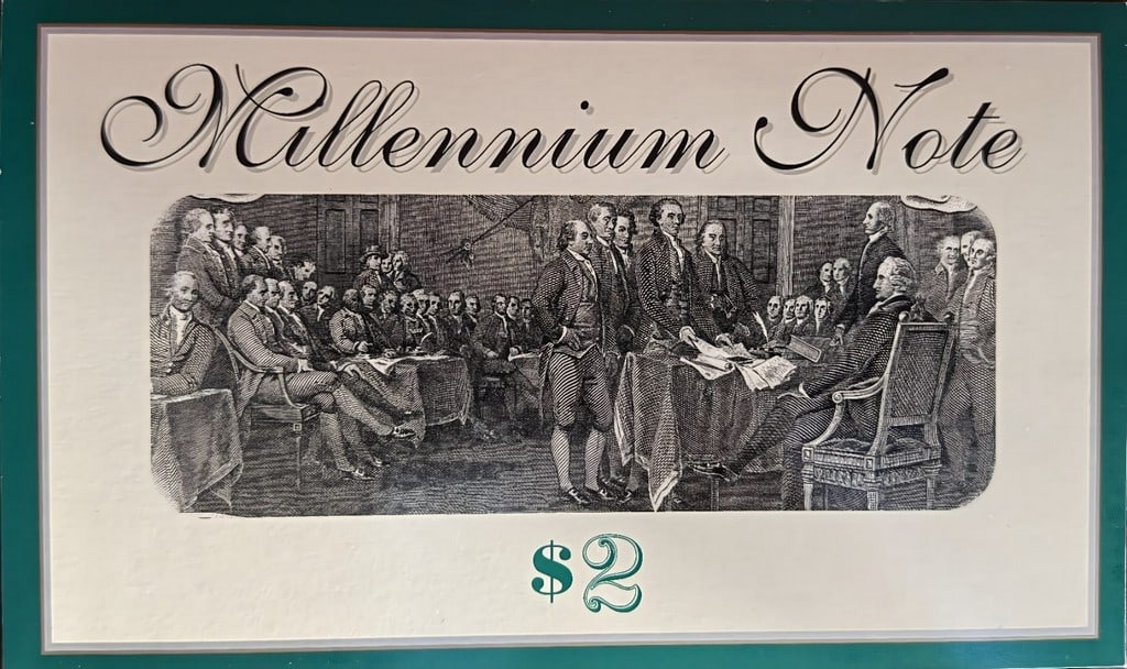 1995 $2 Millennium Star - E20005330* - 5